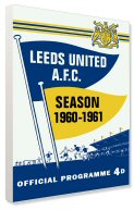 Football Art Match Programme on Canvas